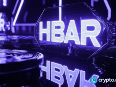 HBAR price shows capitulation warning as downtrend persists
