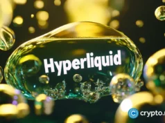 Hyperliquid price forms lower high, $22 downside target