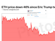 ETH has fallen nearly 50% since Eric Trump’s promotional tweet