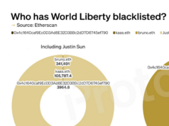 Justin Sun represents 99.9% of blacklisted World Liberty tokens