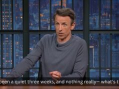 Seth Meyers’ recap of the past 3 weeks is a wild, chaotic ride