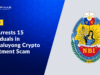 NBI Arrests 15 Individuals in Mandaluyong Crypto Investment Scam