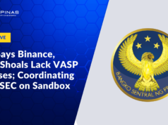 Exclusive: BSP Says Binance, BlockShoals Lack VASP Licenses; Coordinating With SEC on Sandbox