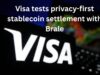 Visa tests privacy-first stablecoin settlement with Brale